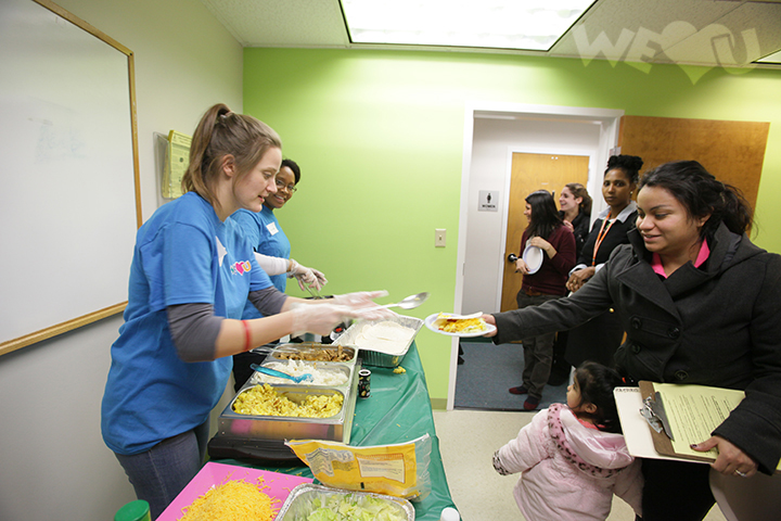WeLoveU volunteers prepare nutritious meals 