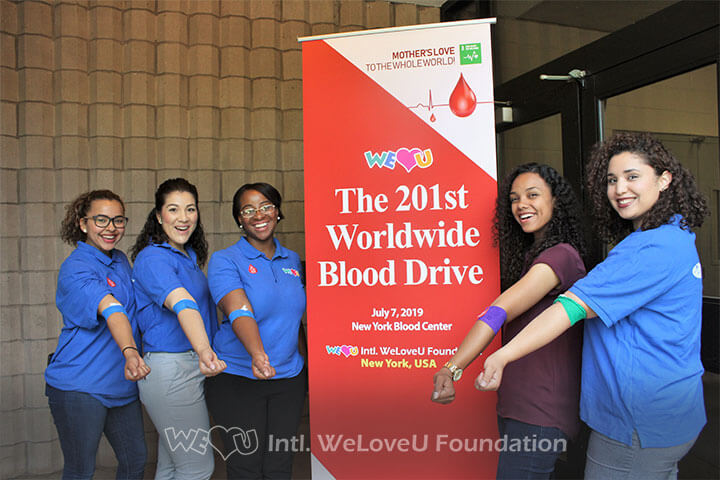 blood drive, worldwide movement, weloveu