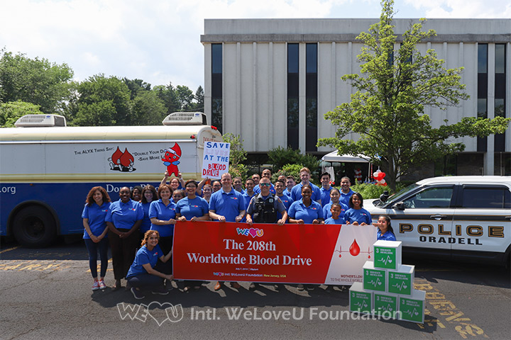 WeLoveU Foundation, Blood Drive, Oradell, NJ