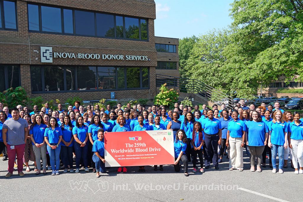 WeLoveU, Inova Blood Donor Services, Virginia, Worldwide Blood Drive