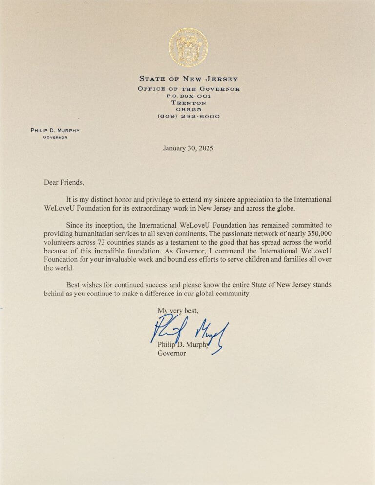 letter from NJ governor