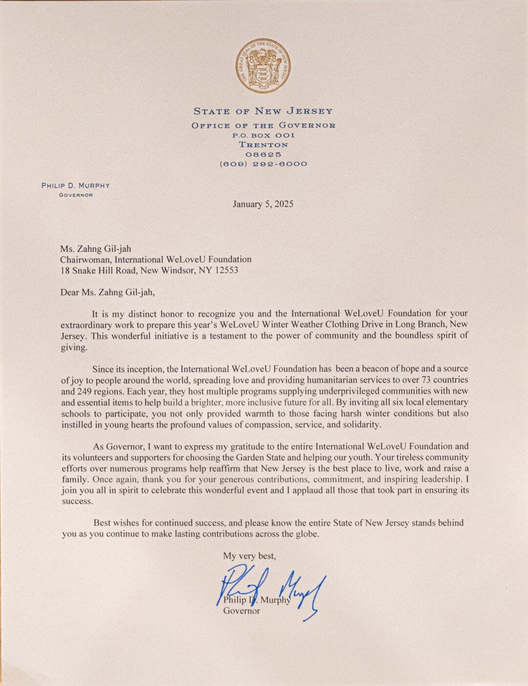 letter of appreciation